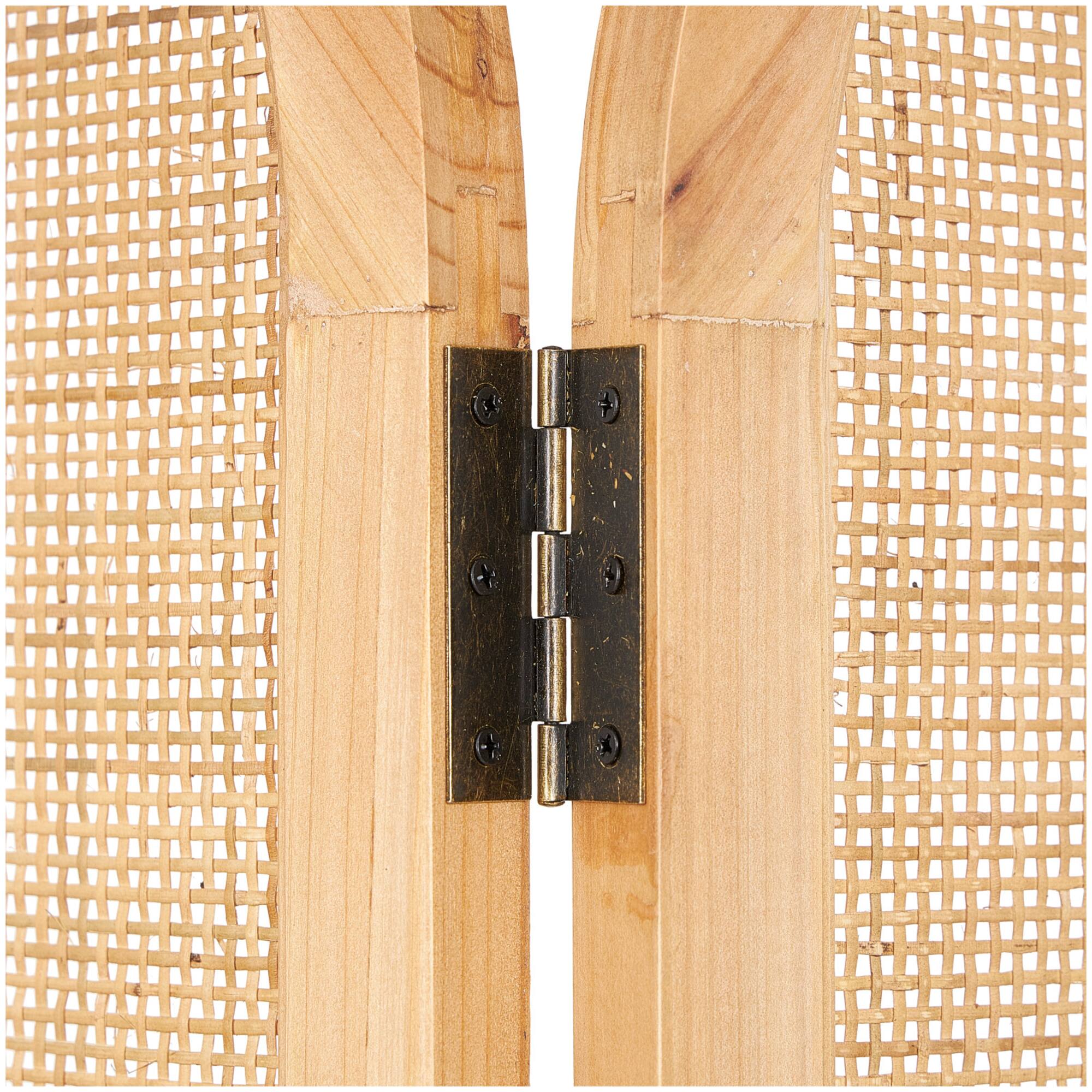 6ft. Brown Wood Room Divider Screen